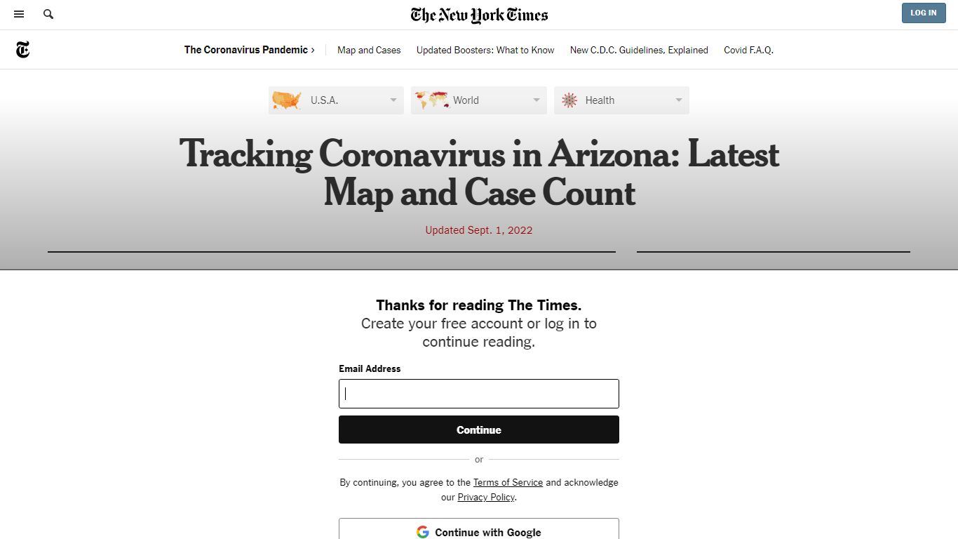 Arizona Coronavirus Map and Case Count - The New York Times